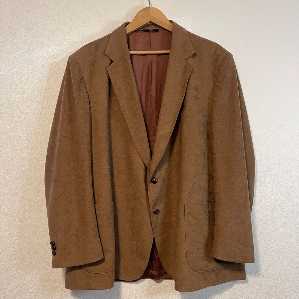 Vintage Brown Tan Mens McGregor Sport‎ Coat Size 52R